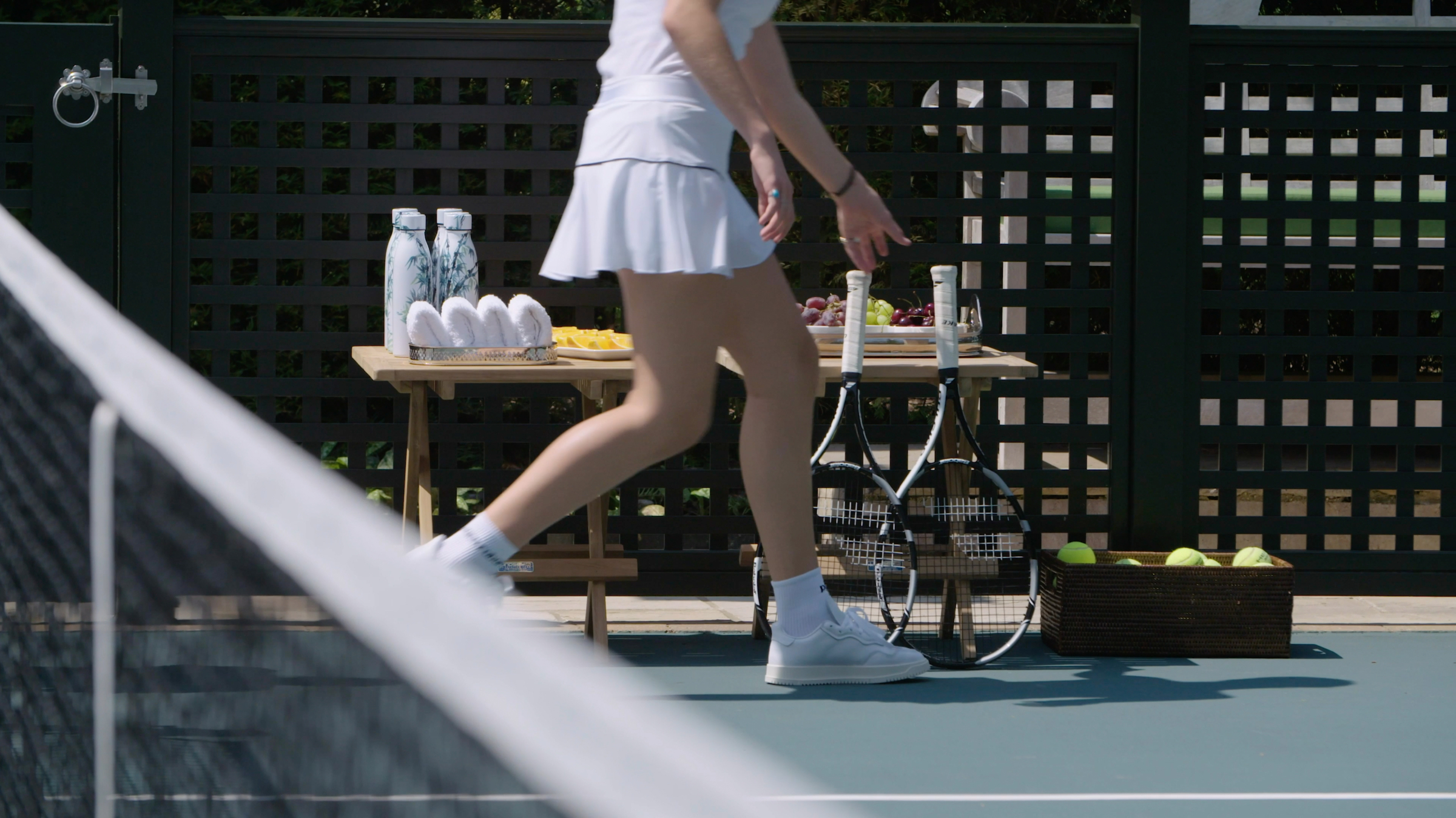 Tennis shot from Beeston Media / DD London mansion shoot. Beeston Media property and design video production, Bristol video production.