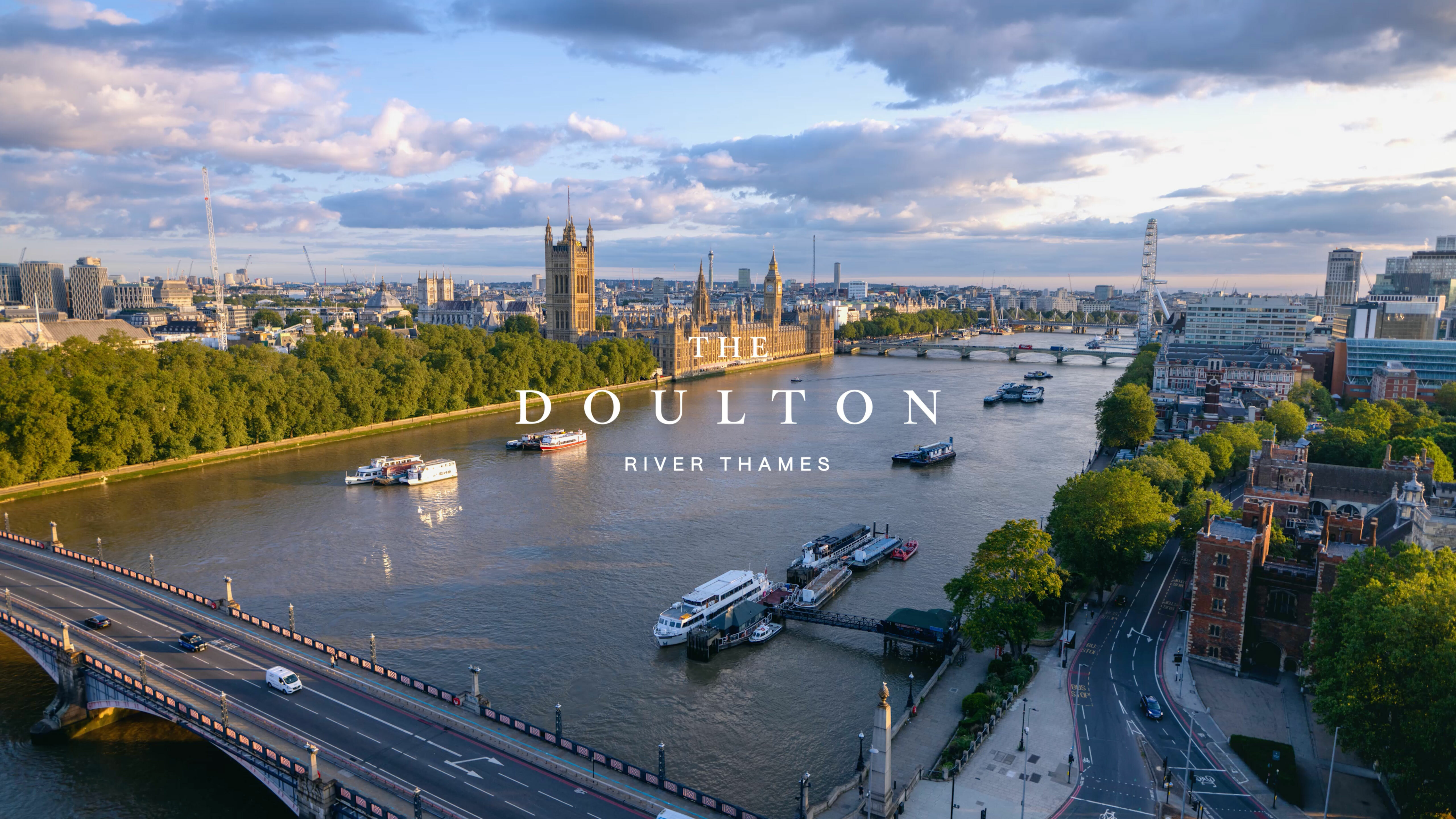 London shot from Doulton Westminster film. Beeston Media property and design video production, Bristol video production.