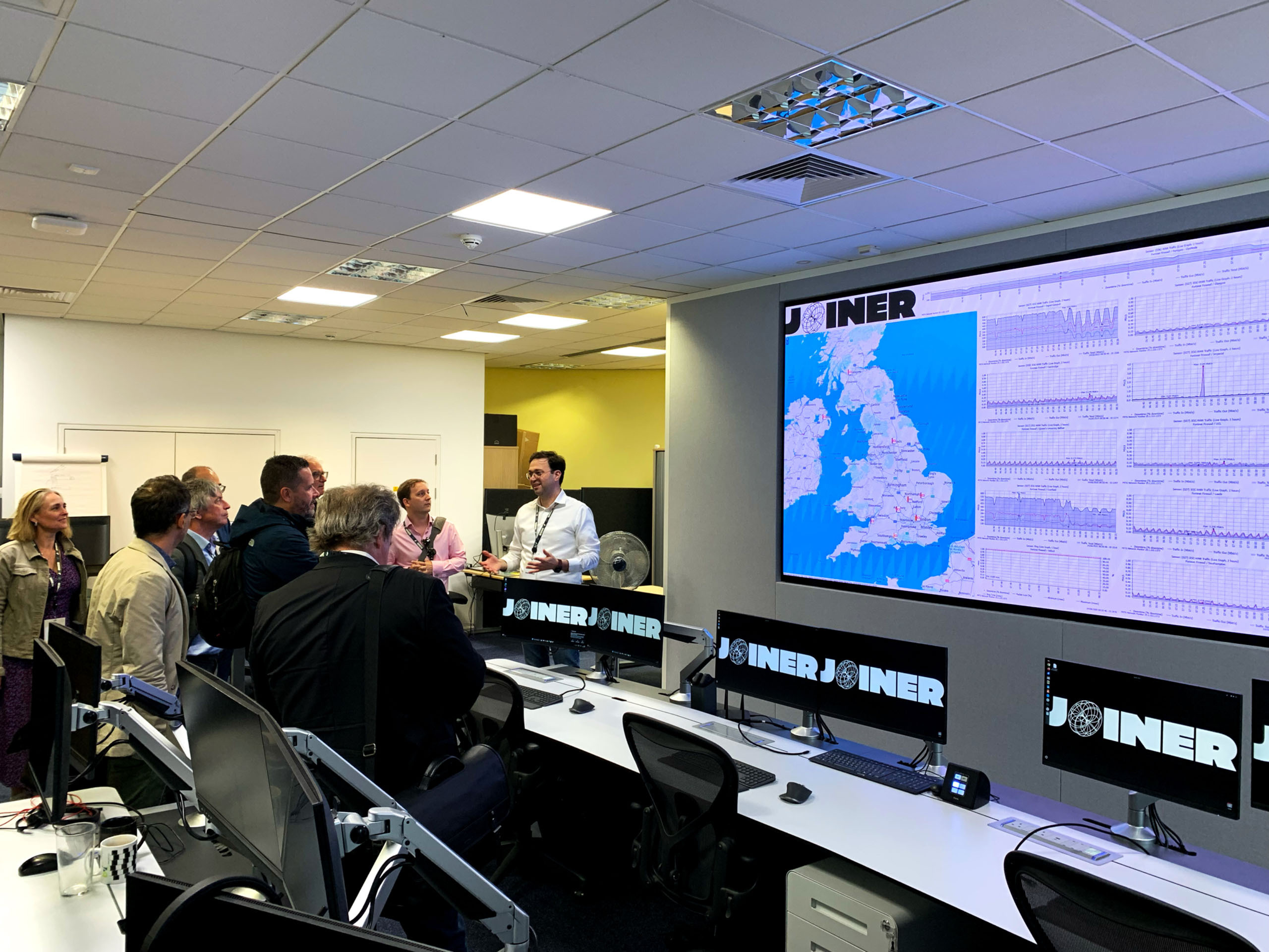 JOINER Control Room. Beeston Media video production Bristol, science and technology video production, higher education video production.
