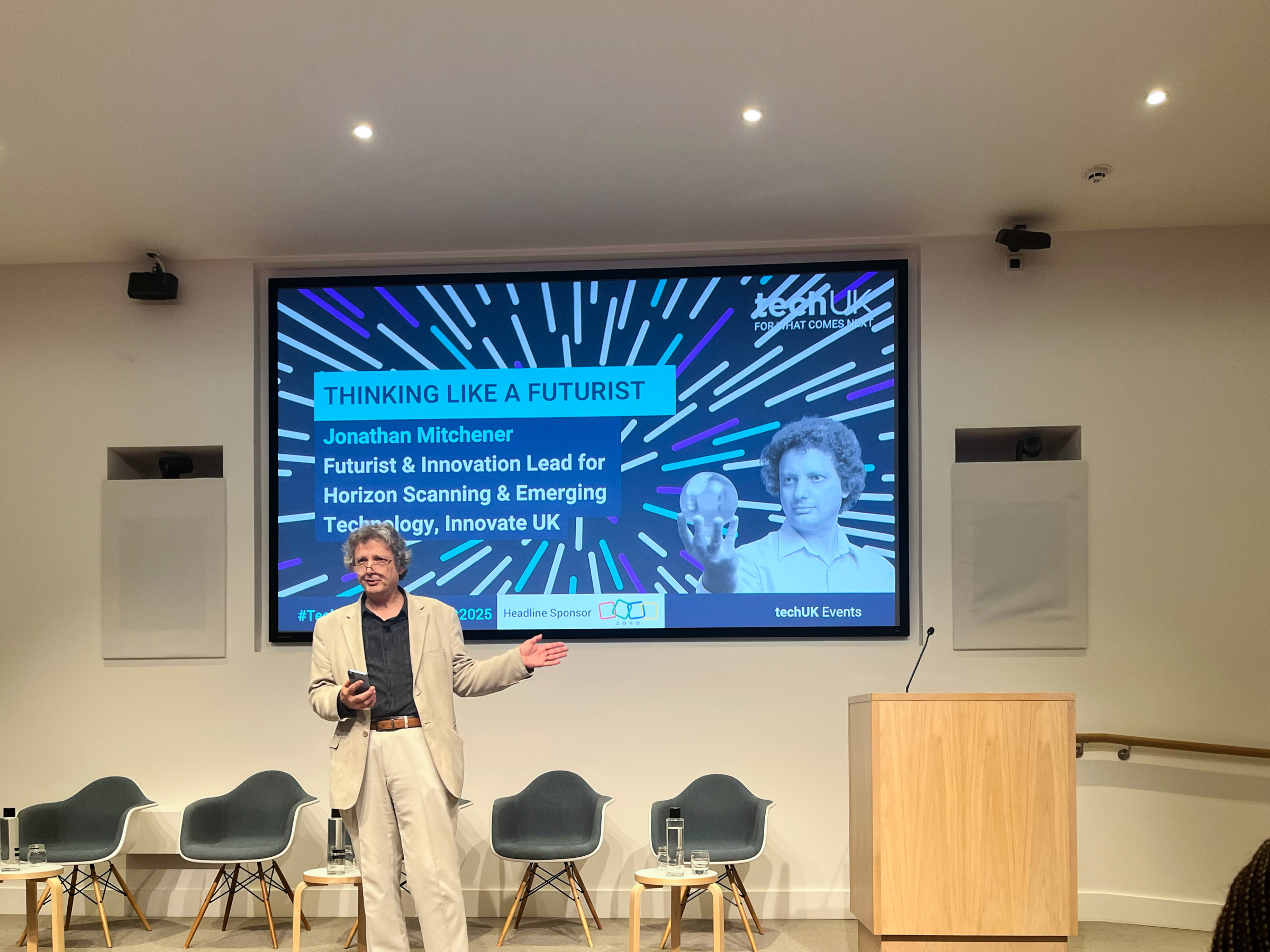 Tech & Innovation Summit conference photo. Beeston Media video production Bristol, science and technology video production, higher education video production.