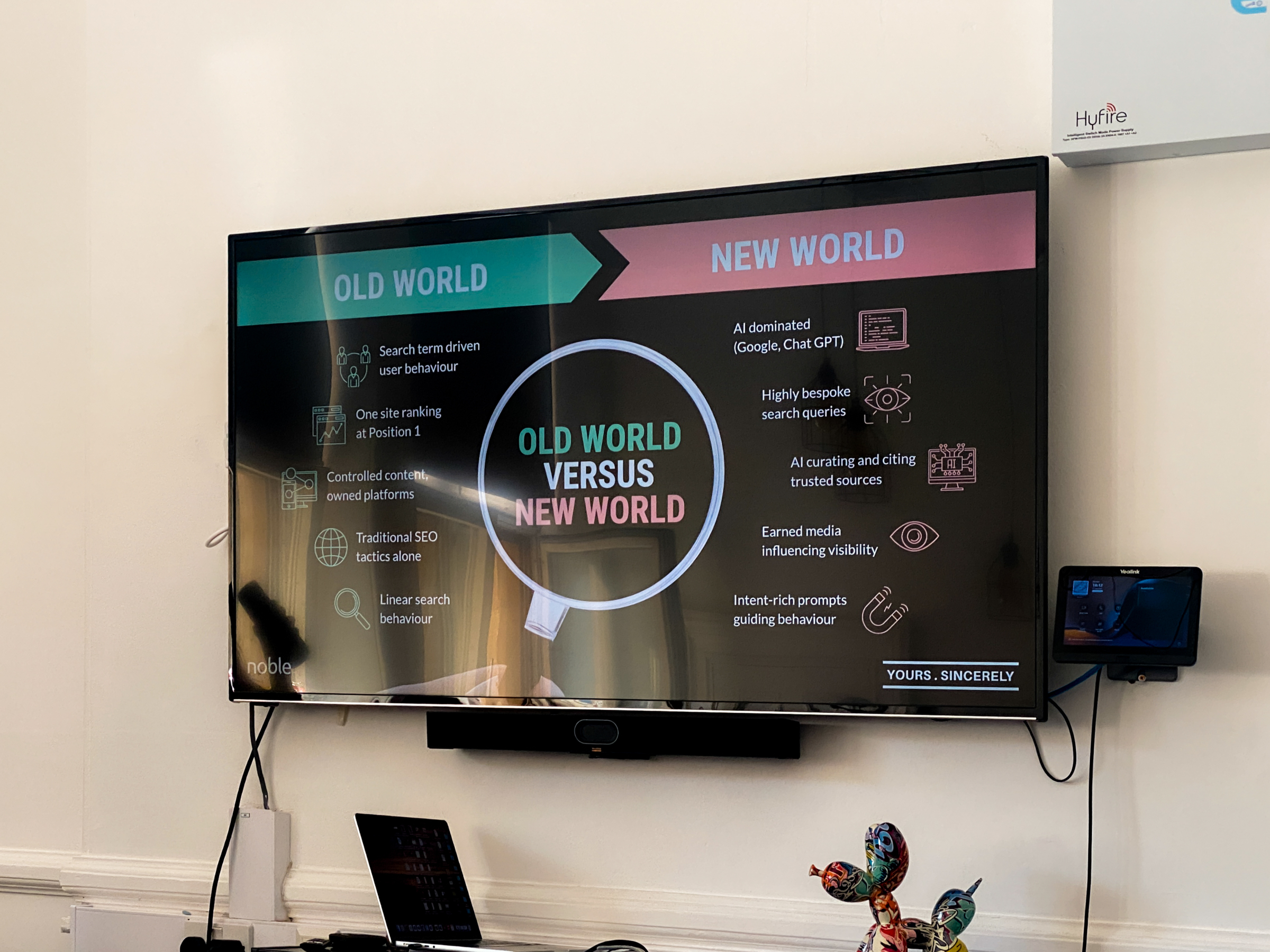 Screen shot from SEO workshop. Beeston Media video production Bristol, science and technology video production, higher education video production.