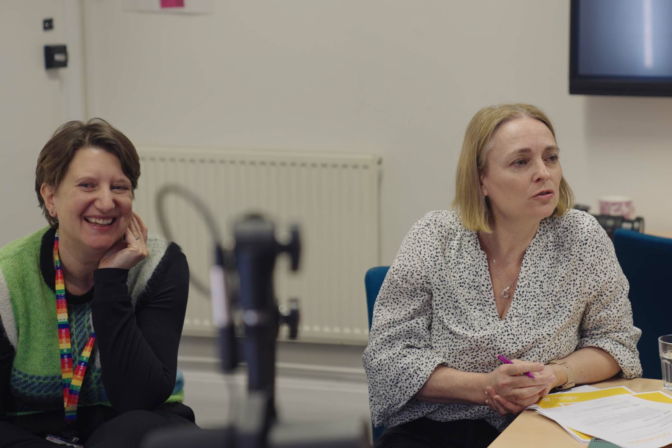 Beeston Media recording podcast for TRUUD project. Beeston Media video production bristol science and technology video production higher education video production.
