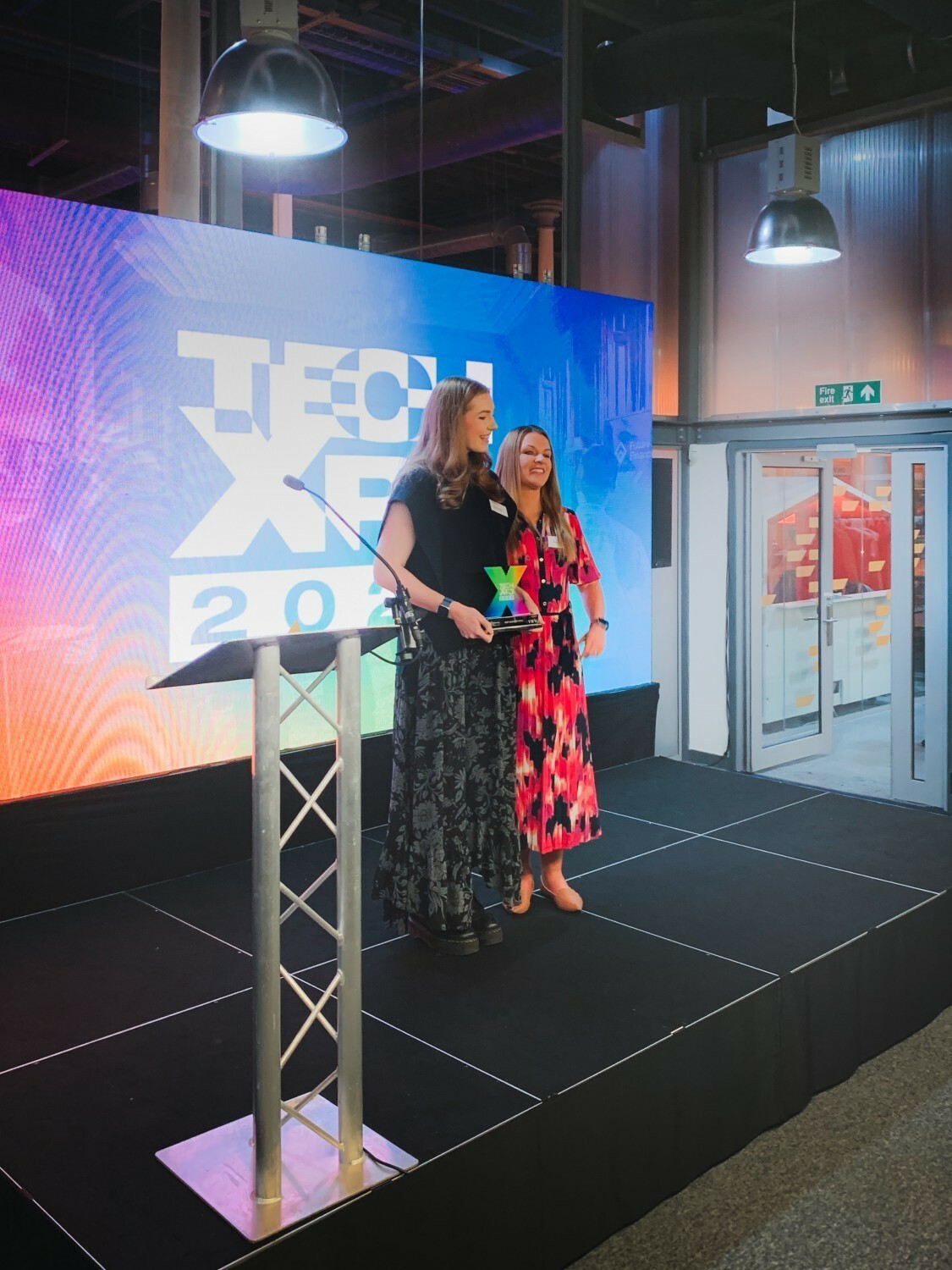 Event still from the 2025 Tech Xpo event. Beeston Media video production Bristol, science and technology video production, higher education video production.