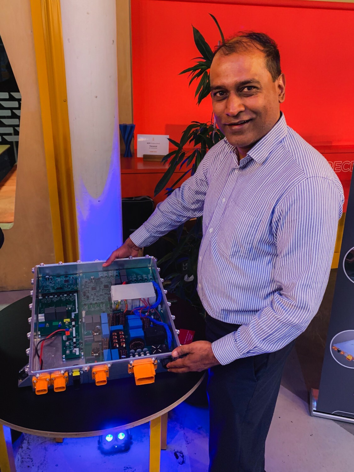 Event still from the 2025 Tech Xpo event. Beeston Media video production Bristol, science and technology video production, higher education video production.