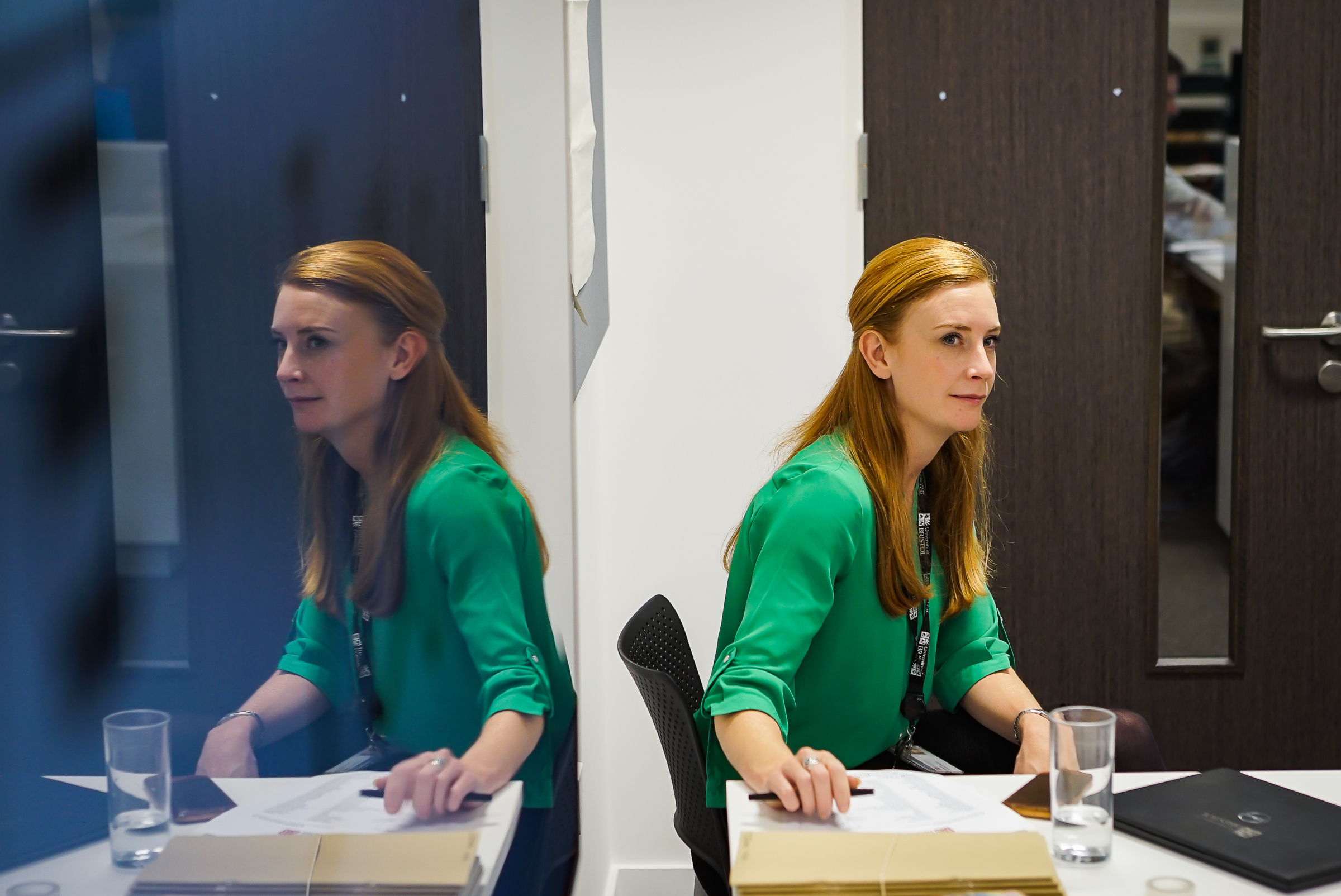 Still of woman at event for Temple Quarter Enterprise Campus, University of Bristol staff. Beeston Media property and design video production, Bristol video production.