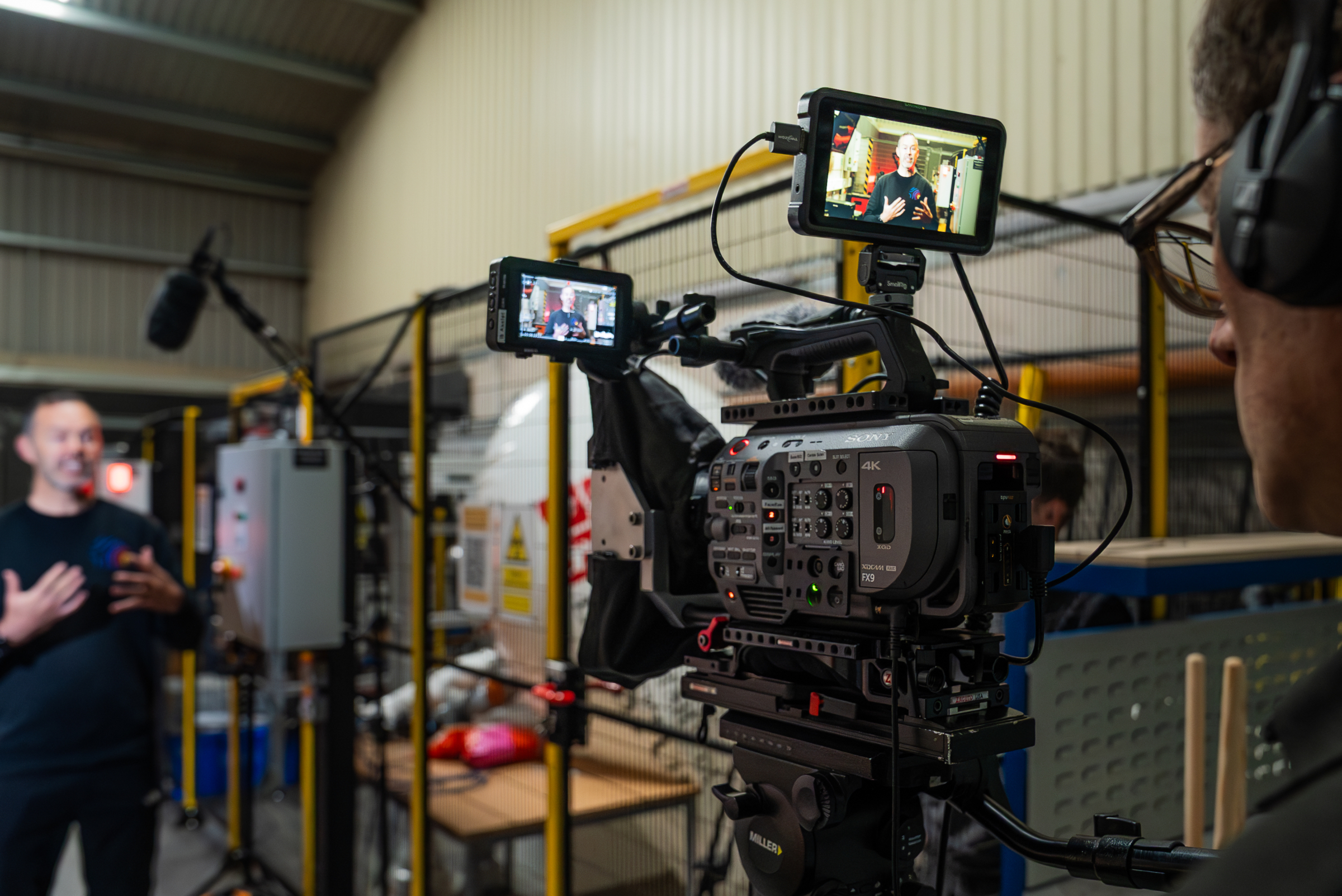 Hot Robotics project CERBERUS behind the scene photos. Beeston Media video production Bristol, science and technology video production, higher education video production.