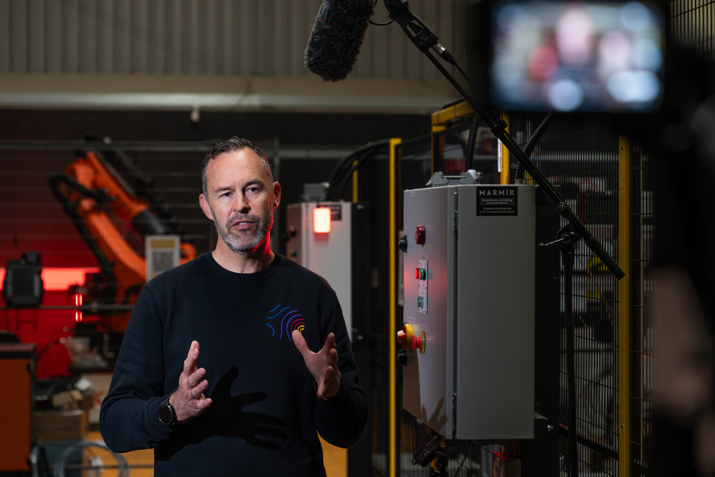 Hot Robotics project CERBERUS behind the scene photos. Beeston Media video production Bristol, science and technology video production, higher education video production.