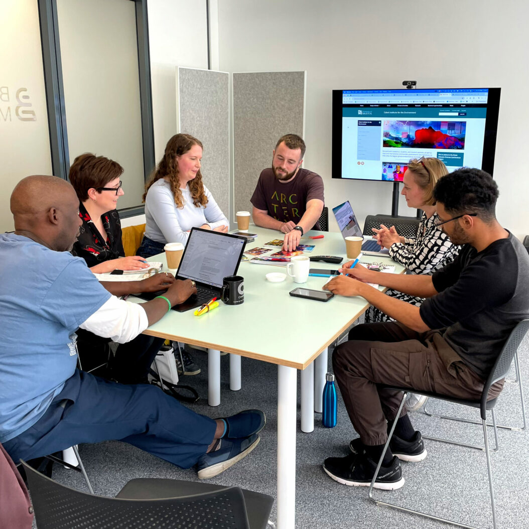 Beeston Media production team in Stokes Croft offices. Beeston Media video production bristol science and technology video production higher education video production.