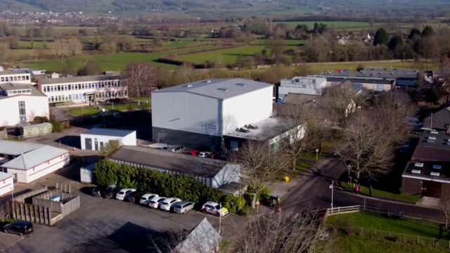 Aerial shot of facility from University of Bristol SoFSI launch film. Beeston Media video production bristol science and technology video production higher education video production.