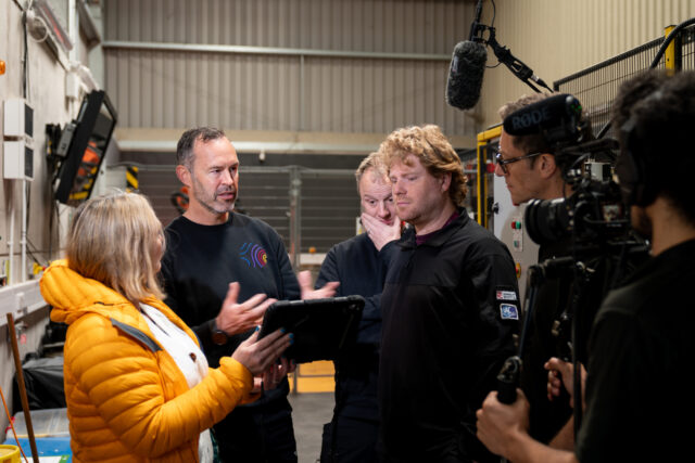 Hot Robotics project CERBERUS behind the scene photos. Beeston Media video production Bristol, science and technology video production, higher education video production.